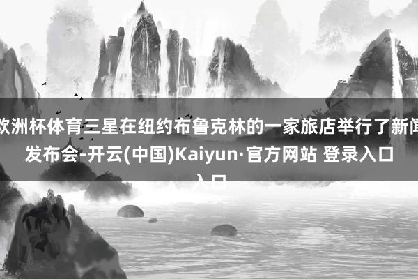 欧洲杯体育三星在纽约布鲁克林的一家旅店举行了新闻发布会-开云(中国)Kaiyun·官方网站 登录入口