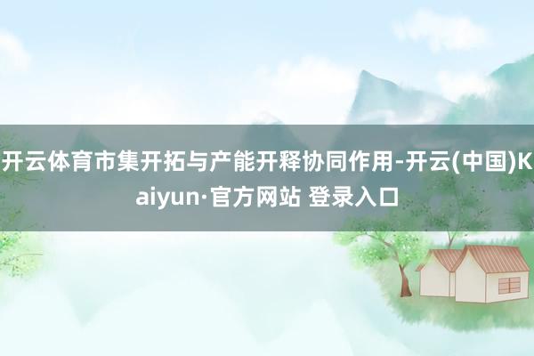 开云体育市集开拓与产能开释协同作用-开云(中国)Kaiyun·官方网站 登录入口