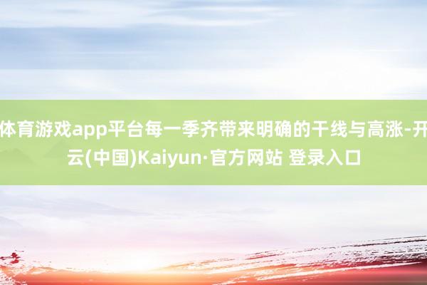 体育游戏app平台每一季齐带来明确的干线与高涨-开云(中国)Kaiyun·官方网站 登录入口
