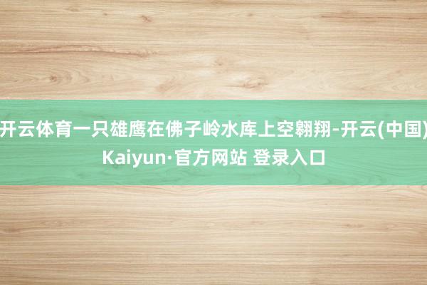 开云体育一只雄鹰在佛子岭水库上空翱翔-开云(中国)Kaiyun·官方网站 登录入口